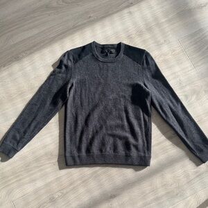 rag & bone 100% wool Men's Dark Gray Crewneck Sweater